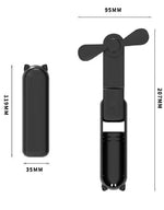 Mini Ventilateur Pliant 2-en-1 – Fraîcheur + Batterie de Secours
