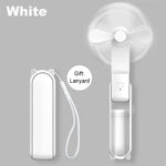 Mini Ventilateur Pliant 2-en-1 – Fraîcheur + Batterie de Secours